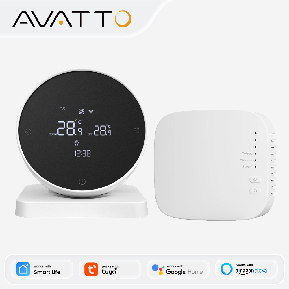Smart Home Package - AVATTO WiFi Smart Thermostat，RF Wireless Receiver