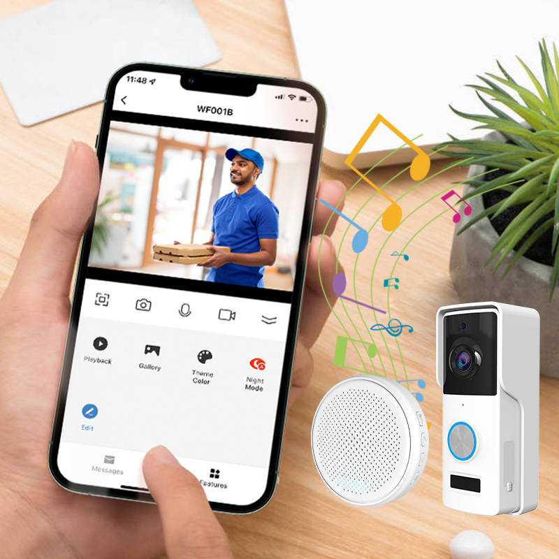 Smart Home Video Doorbell - Tuya Doorbell Camera Wifi Waterproof Outdoor