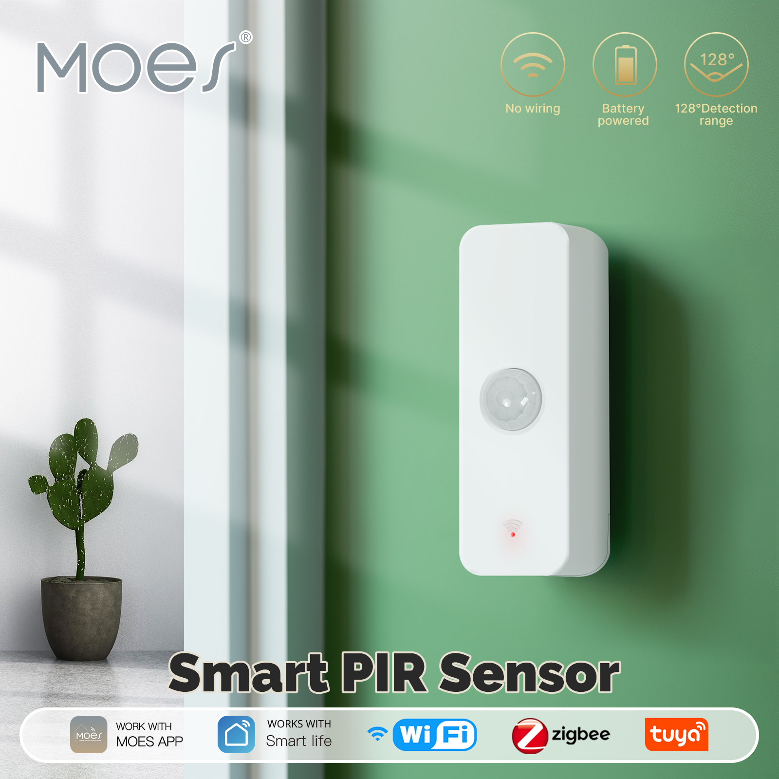 Smart Home Ikea - MOES Tuya WiFi/ZigBee Smart PIR Sensor