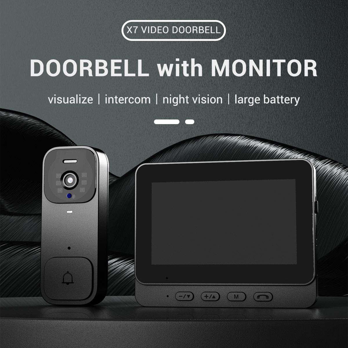 Smart Home Video Doorphone Ezviz - Home Security Smart Video Doorbell 4.3-inch