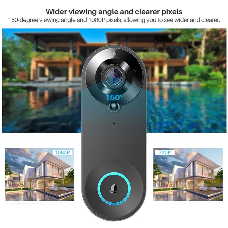 Smart Home Video Doorphone Ezviz - Tuya Video Doorbell Camera 1080P WiFi