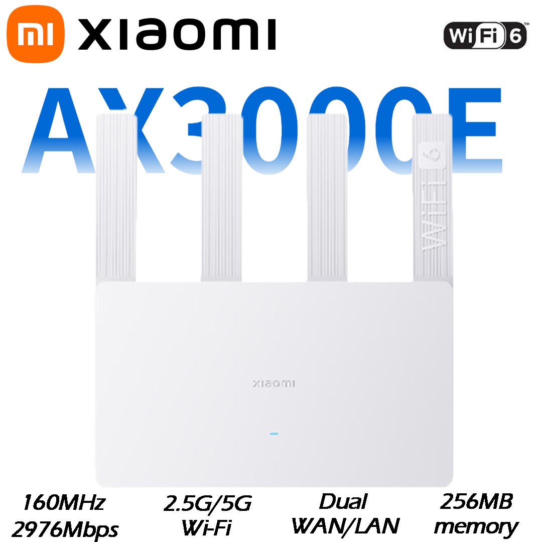 Smart Home Yeelight - Xiaomi Router AX3000E WiFi6 2976Mbps 2.4G/5GHz