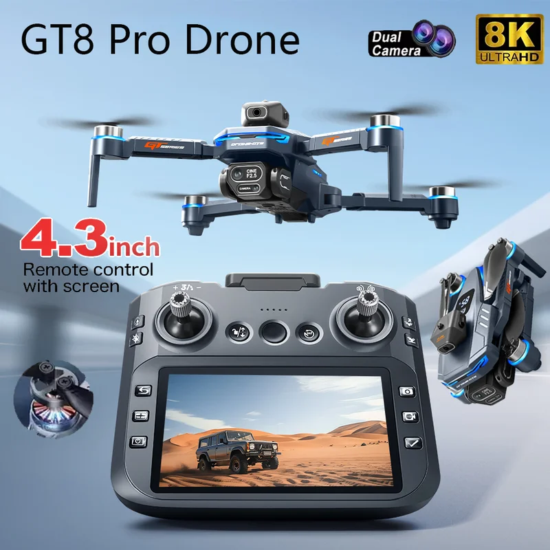 Smart Home Camera - 2026 New GT8 Drone GPS 8K
