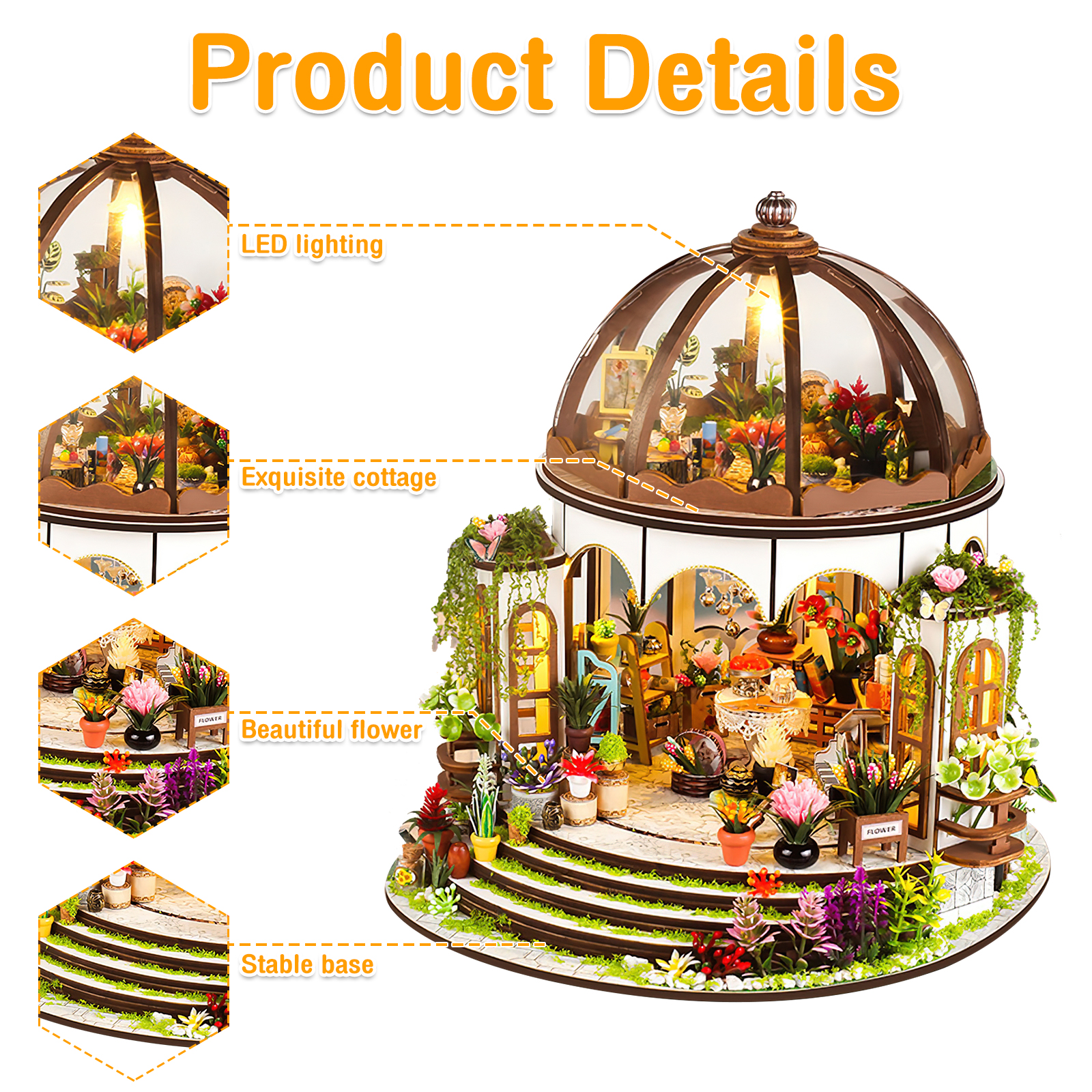 DIY Miniature Dollhouse Kit 1: - Smart Home Decor recension och pris