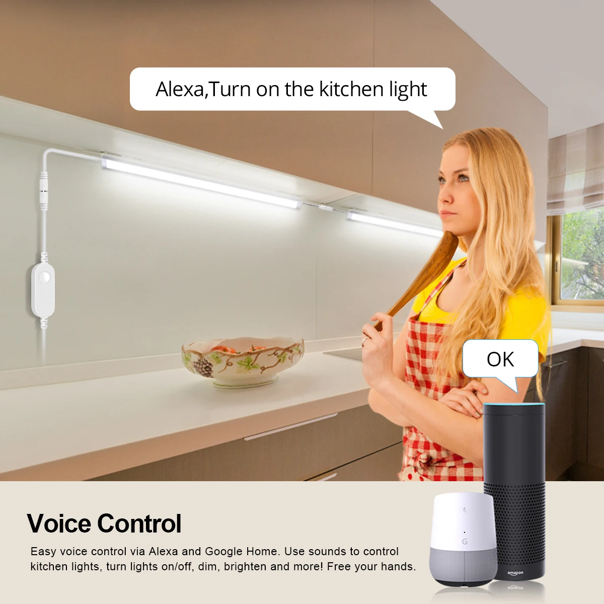 Smart Zigbee LED Lamp Under Ca - Smart Home Decor recension och pris