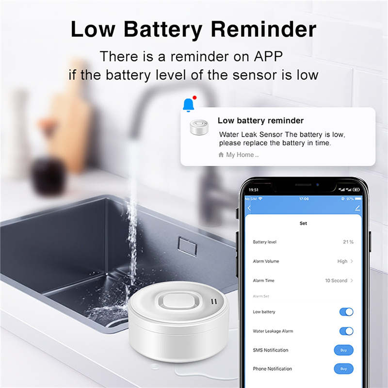 Tuya Smart WIFI Water Leak Sen - Wifi Water Sensor recension och pris