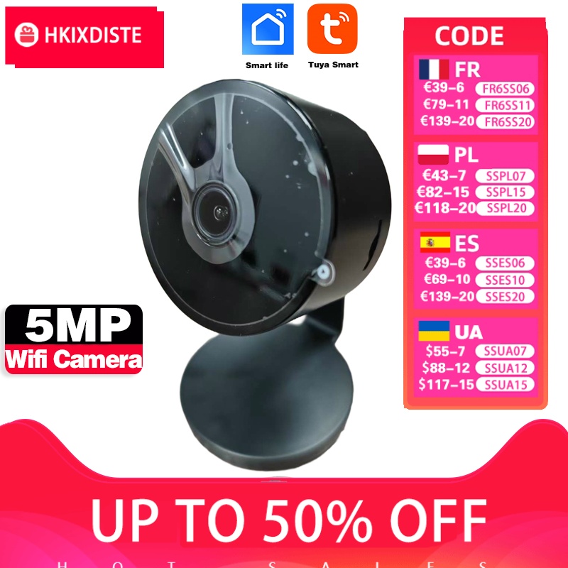 Wireless 5MP Tuya Magnetic Cam - Smart Home Cctv Camera recension och pris