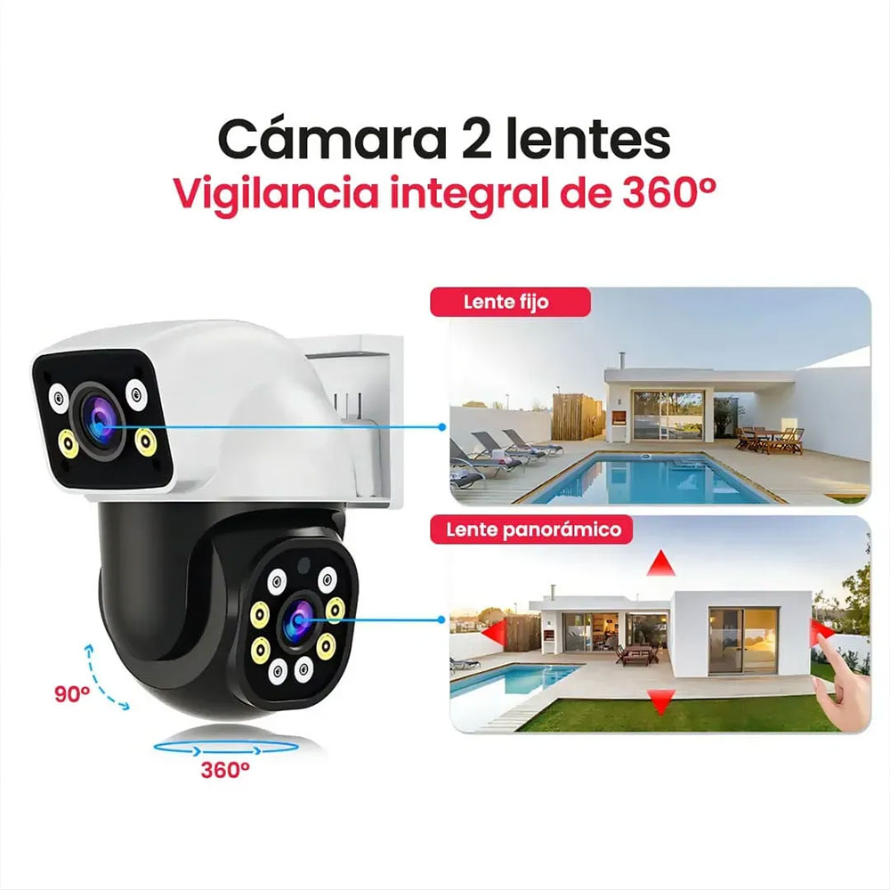 4K Dual Lens Wifi PTZ Camera 8 - Smart Home Cctv Camera recension och pris