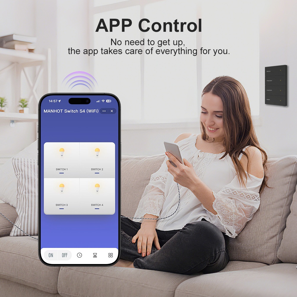 Manhot DIY Name Switch Zigbee  - Smart Home Button recension och pris