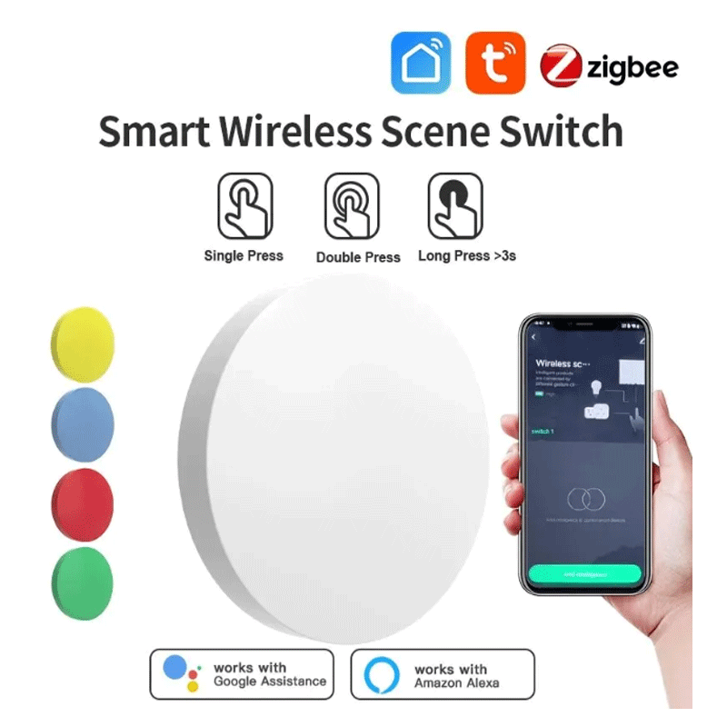 Tuya ZigBee Smart Wireless But - Smart Home Button recension och pris