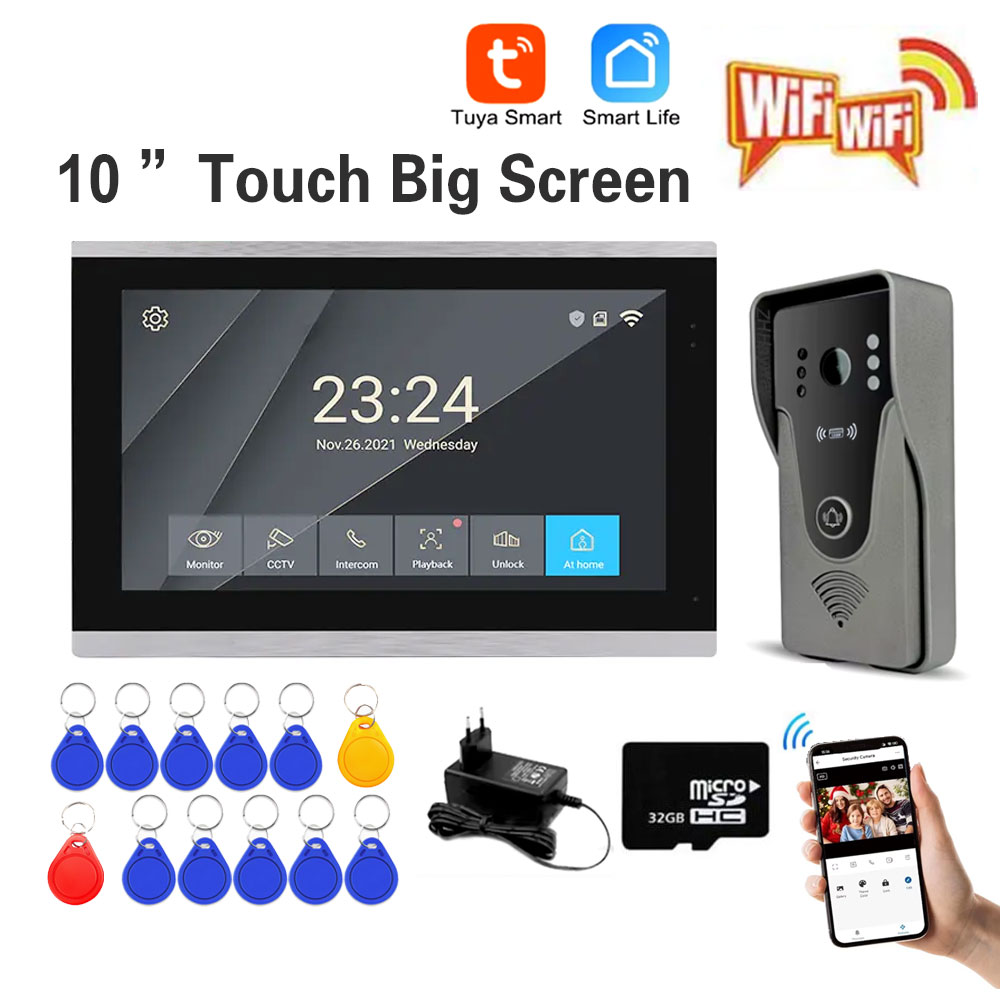 Tuya 1080P 10 Inch Color Touch - Smart Home Video Doorphone Ezviz recension och pris