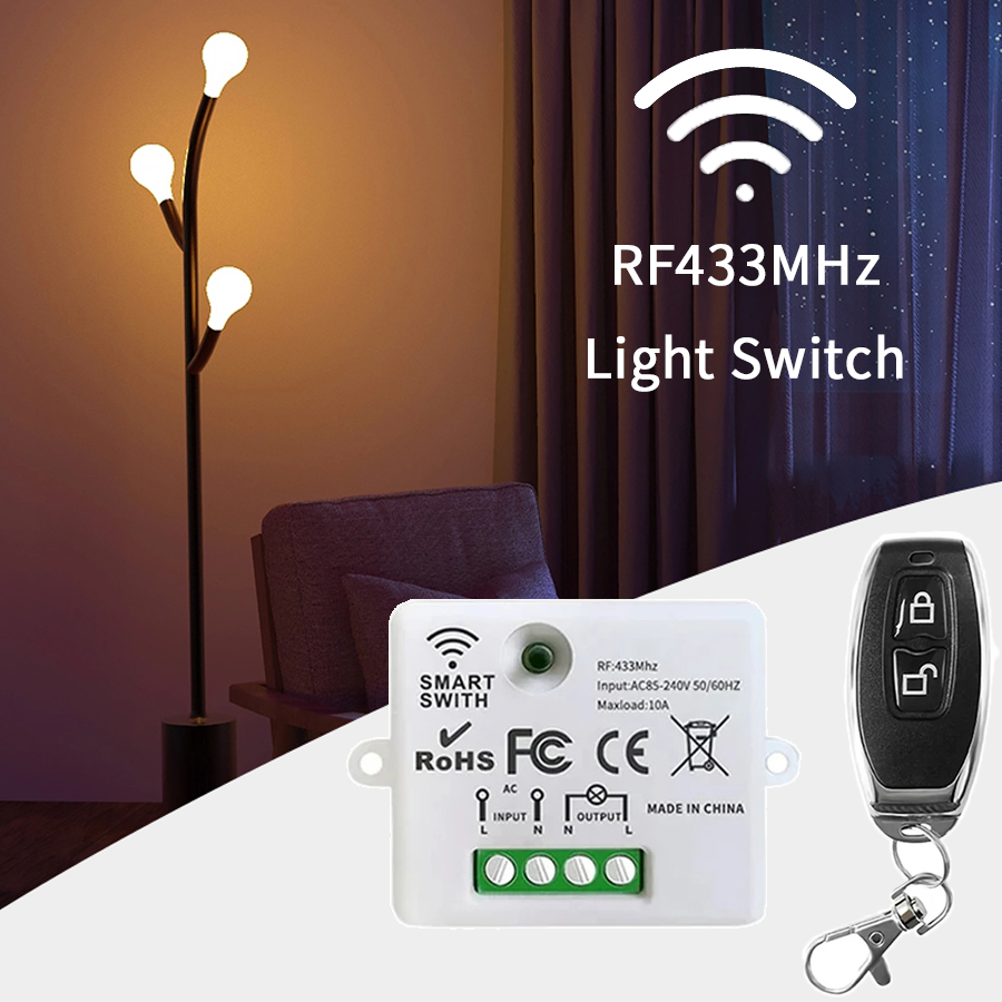 RF 433MHz Wireless Remote Cont - Smart Home Button recension och pris
