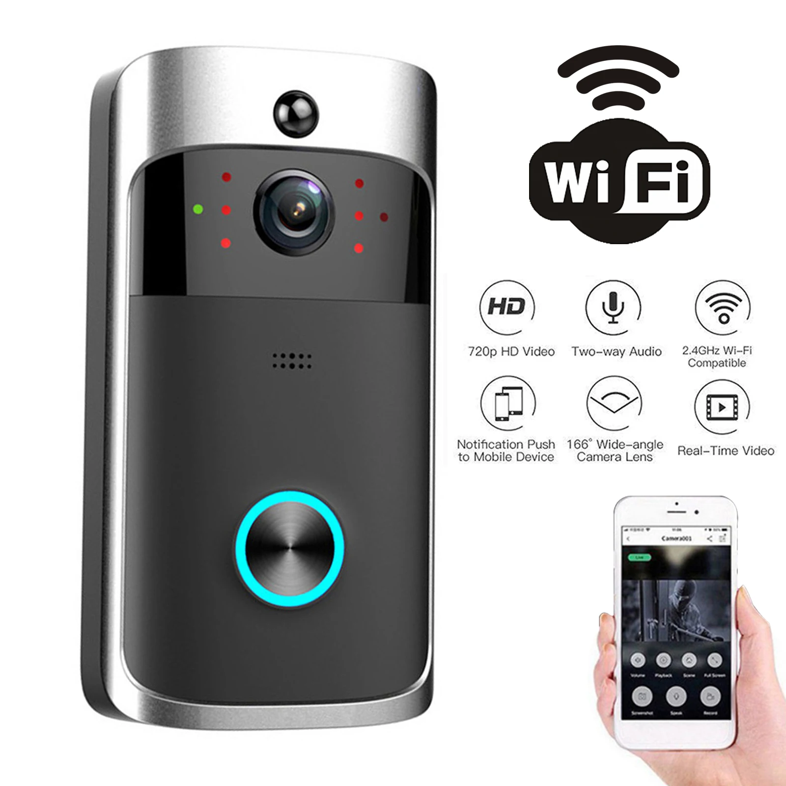 2026 NEW V5 Video Door Bell Wi - Smart Home Video Doorbell recension och pris