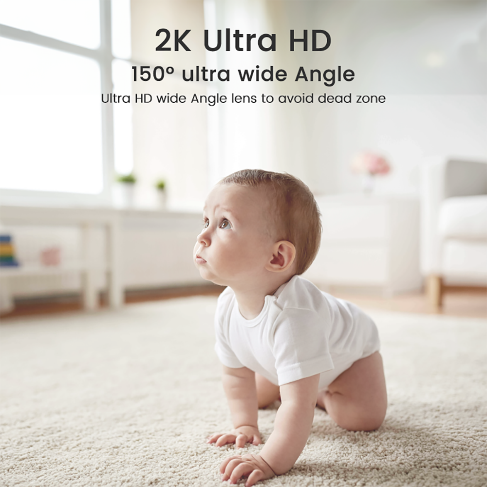 XIAOVV 3MP 2K 2.4GHz WiFi Indo - Smart Home Cctv Camera recension och pris