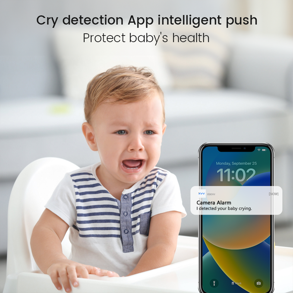 XIAOVV 3MP 2K 2.4GHz WiFi Indo - Smart Home Cctv Camera recension och pris