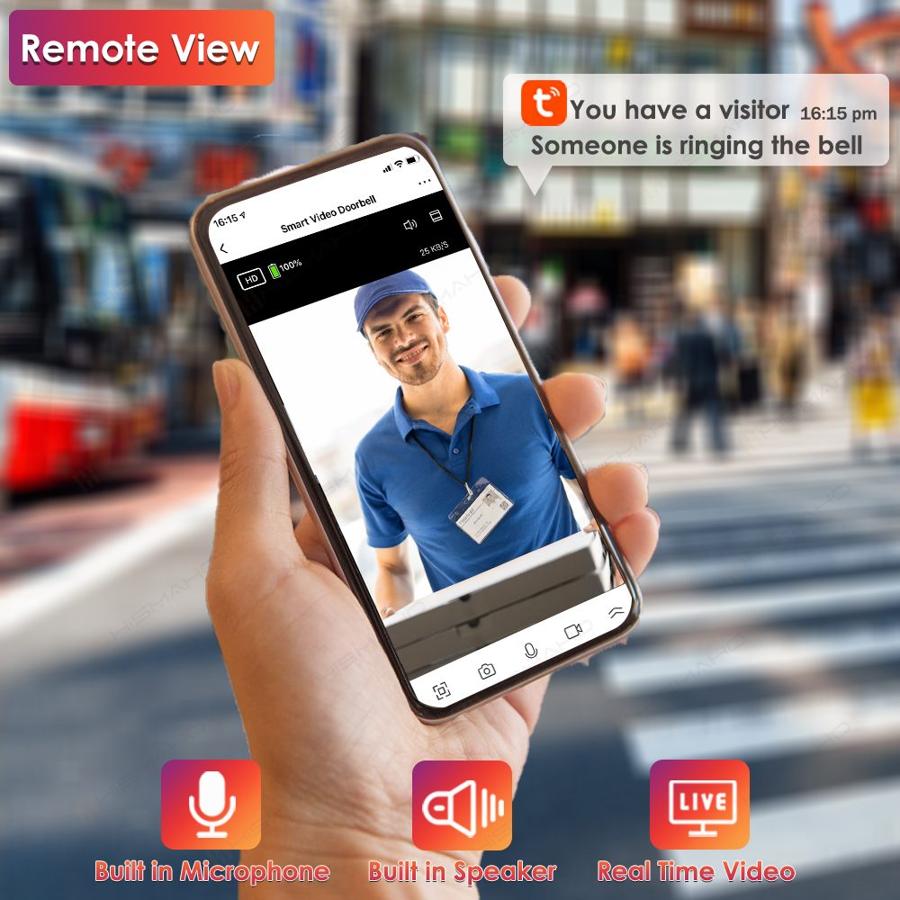 Tuya WiFi Doorbell Camera Outd - Smart Home Video Doorbell recension och pris