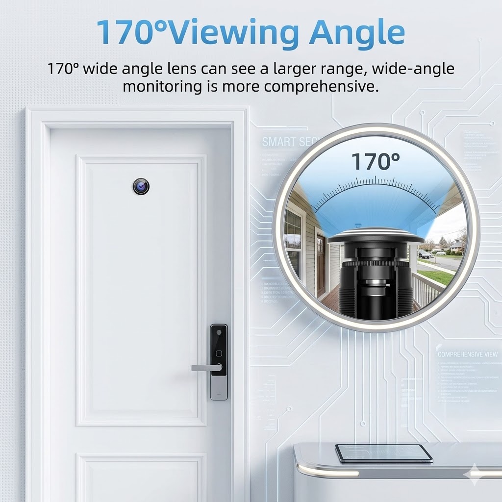 ZEMNIO 2K 3MP Smart Door Peeph - Smart Home Video Doorbell recension och pris