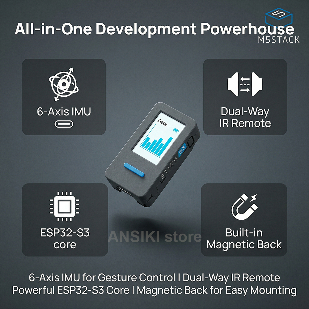 M5Stack M5StickS3 ESP32-S3 IoT - Smart Home Package recension och pris