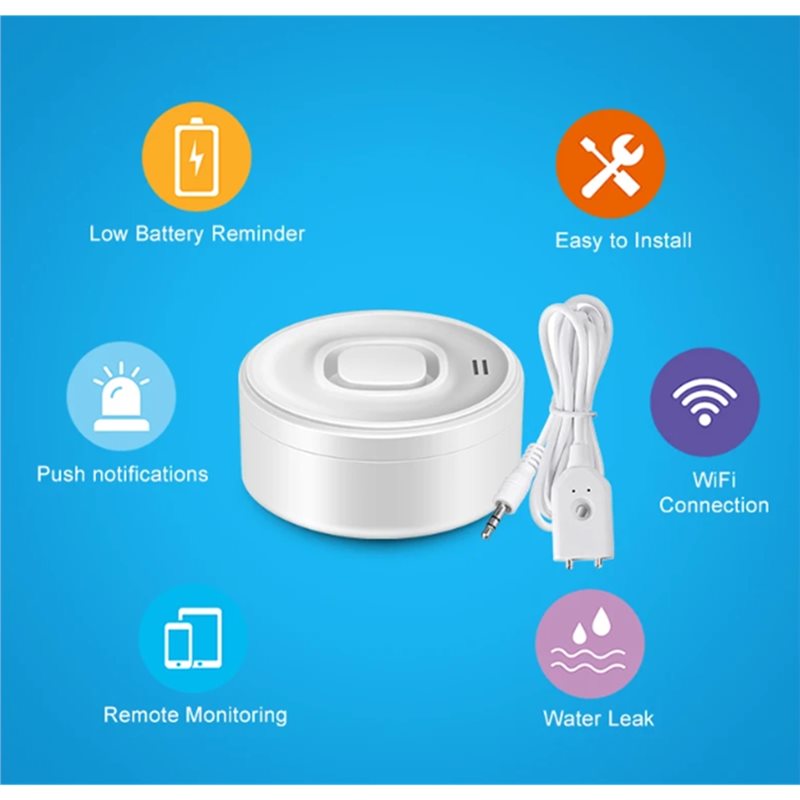 【SURPISE】Tuya Wifi Water Leak  - Wifi Water Sensor recension och pris