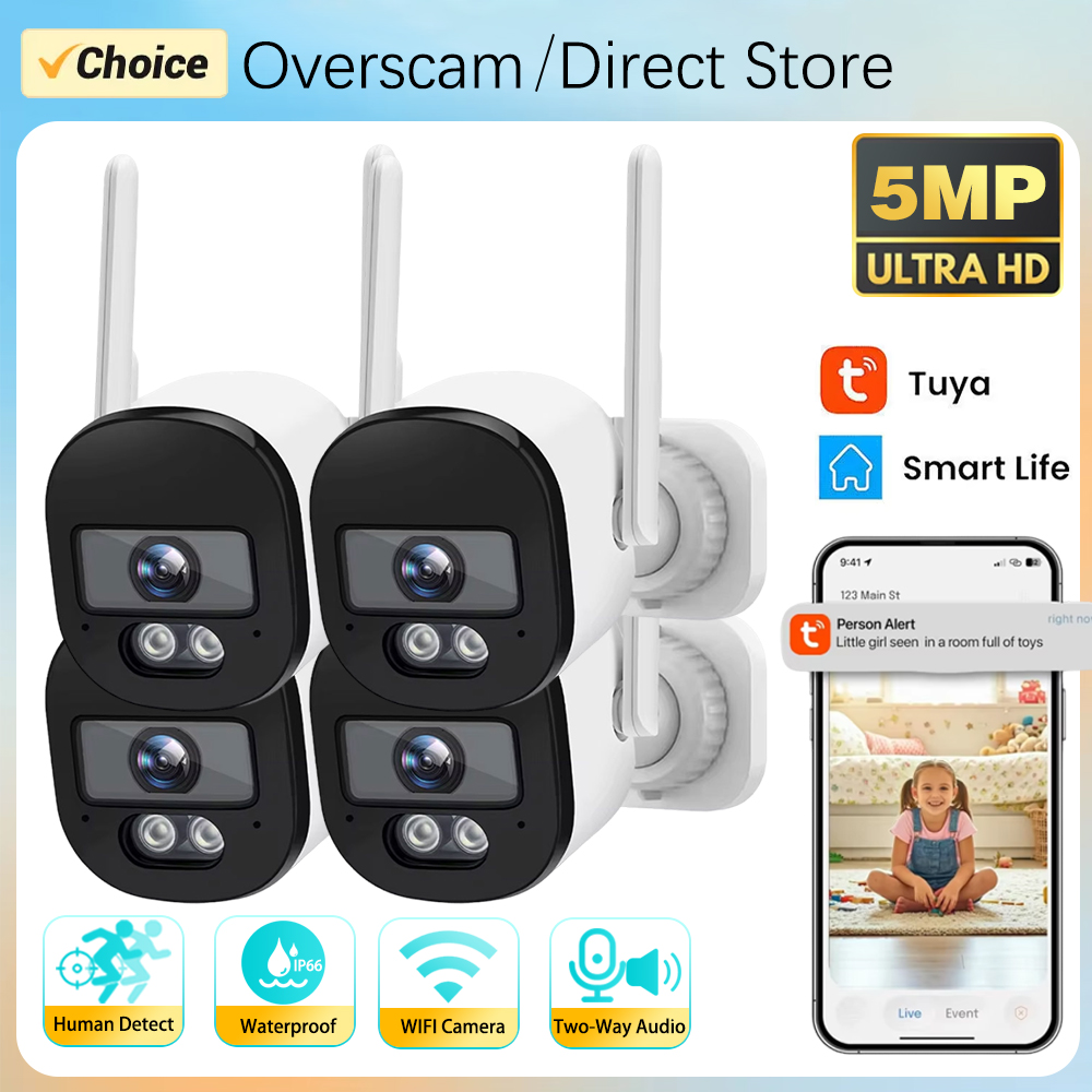 Tuya Bullet Camera Outdoor 5MP - Smart Home Cctv Camera recension och pris