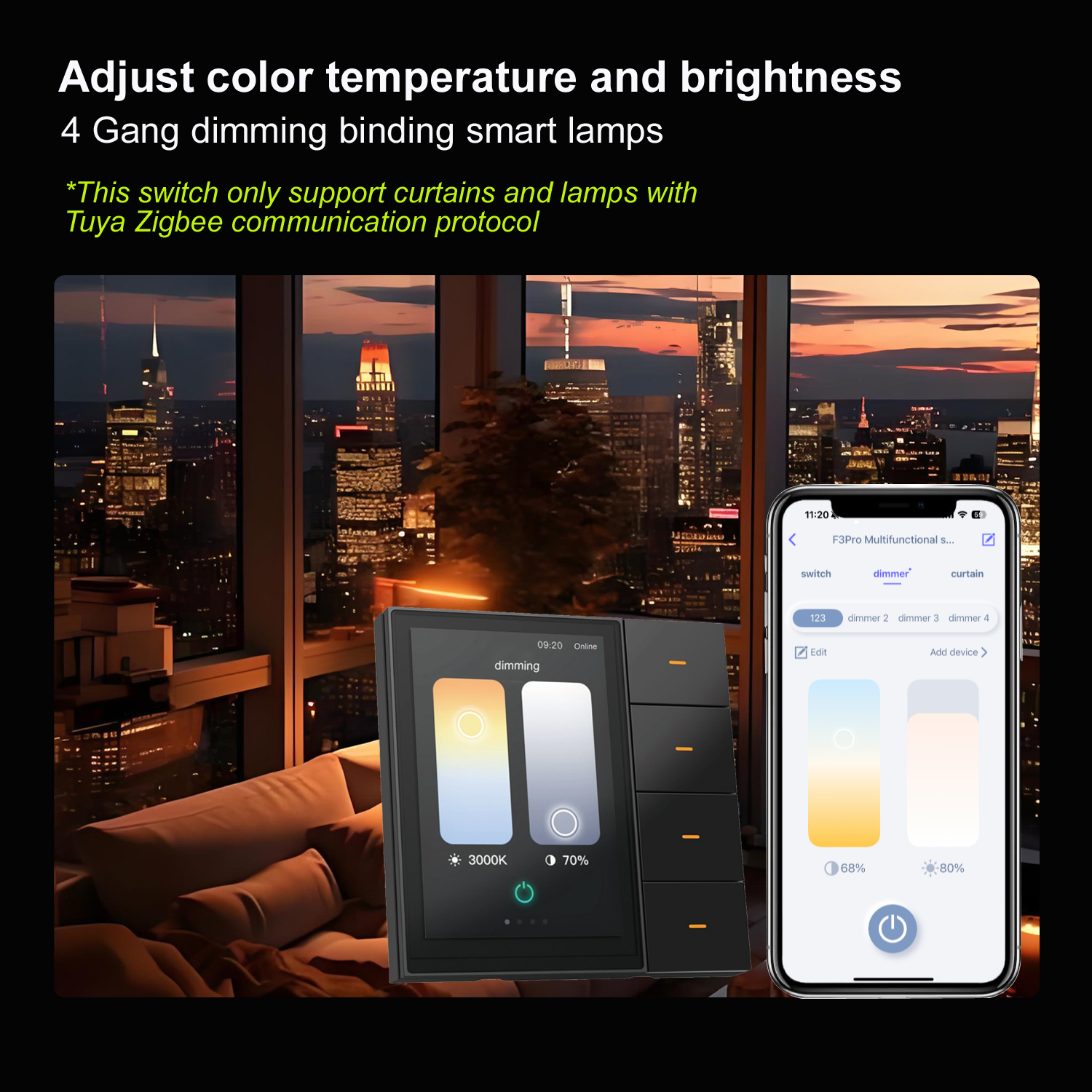 F3-pro Tuya Smart Panel ZigBee - Smart Home Button recension och pris