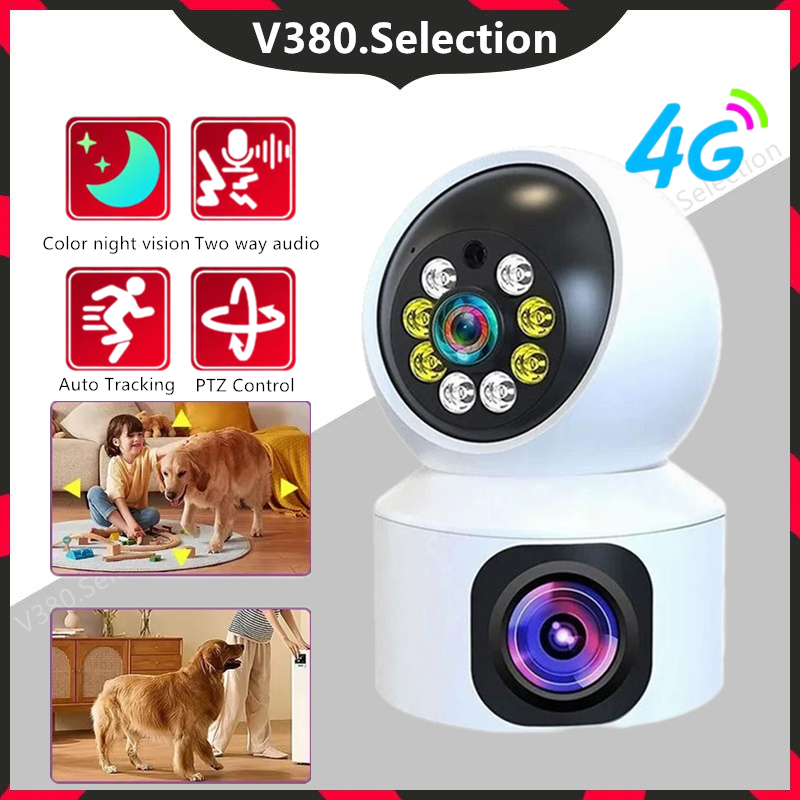 8MP 4K Dual Lens Camera 4G SIM - Smart Home Cctv Camera recension och pris