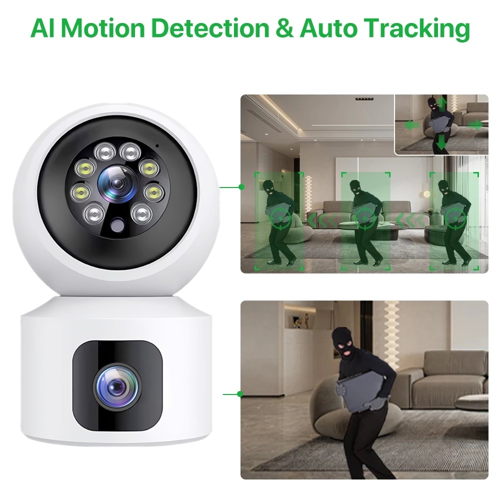 8MP 4K Dual Lens Camera 4G SIM - Smart Home Cctv Camera recension och pris