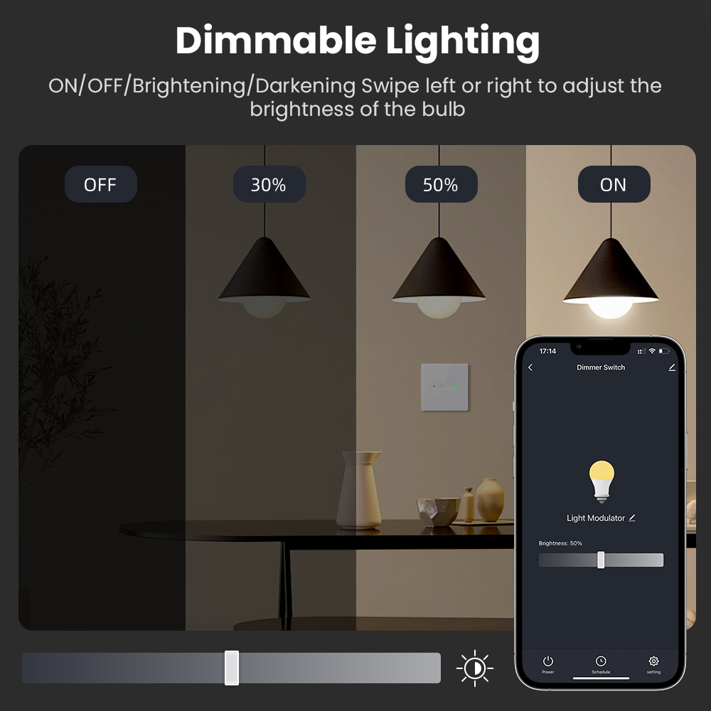AVATTO WiFi 1/2 Gang Smart Dim - Smart Home Button recension och pris