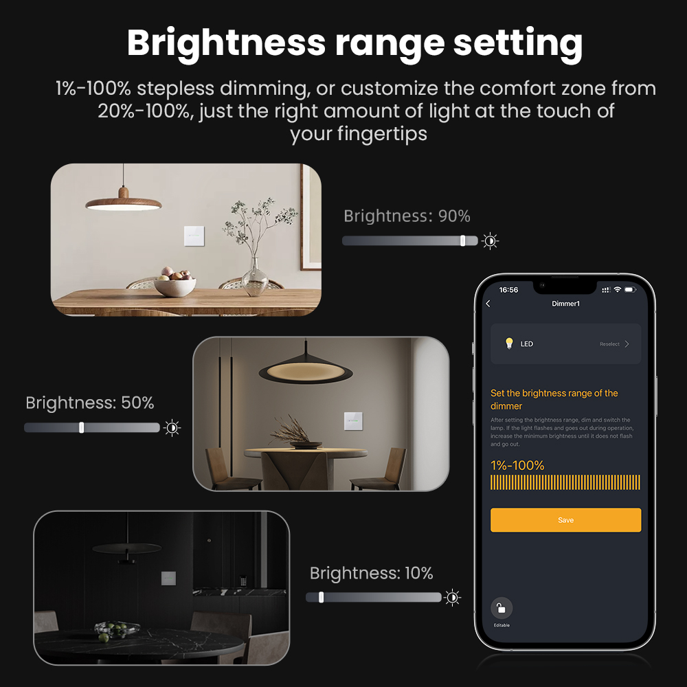 AVATTO WiFi 1/2 Gang Smart Dim - Smart Home Button recension och pris