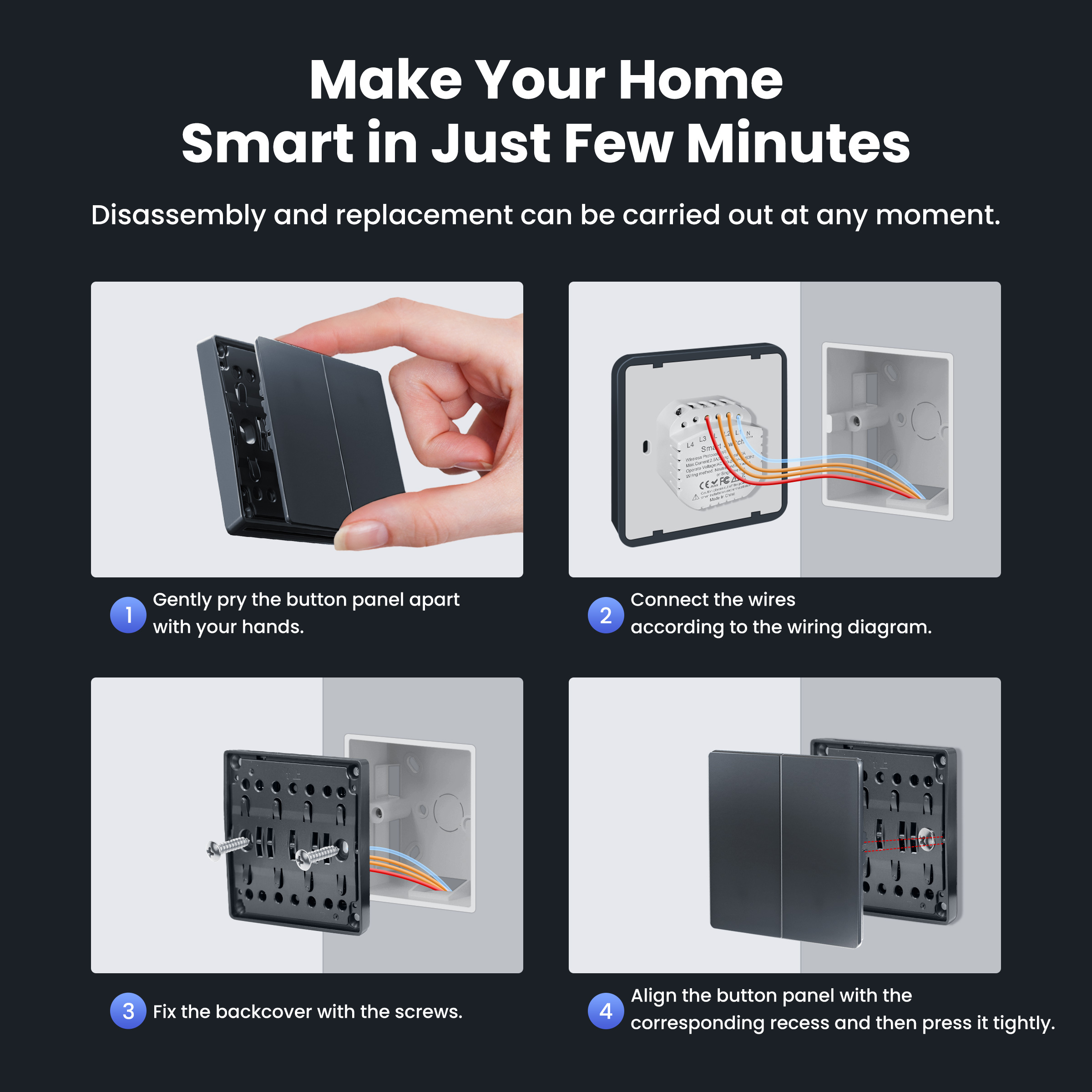 GIRIER Smart Light Switch WiFi - Smart Home Button recension och pris