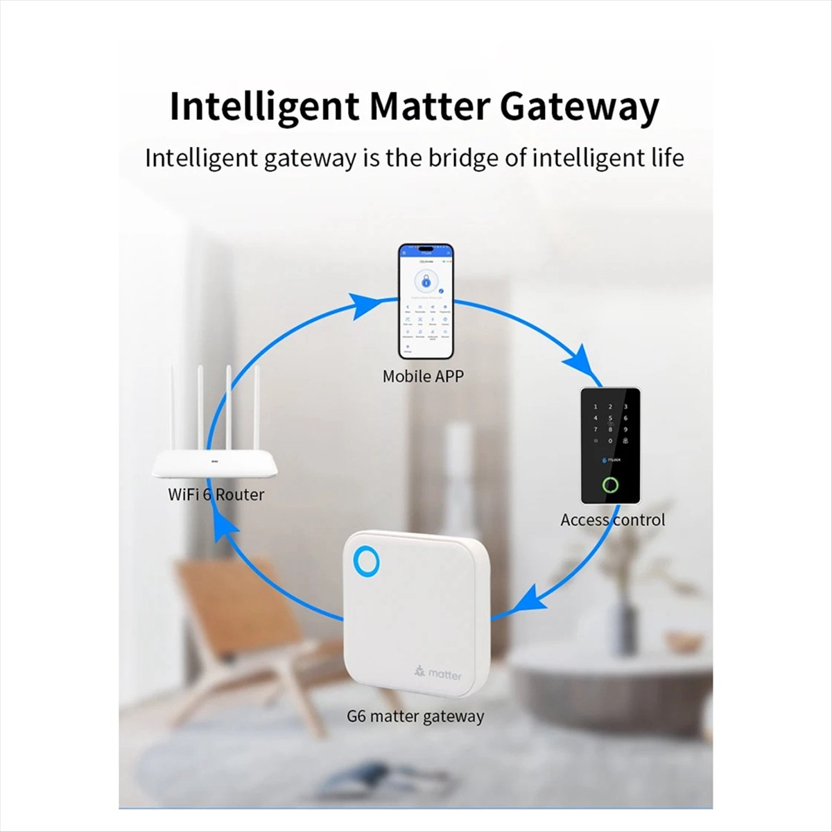 TTLOCK G6 Smart Matter Gateway - Smart Home Package recension och pris