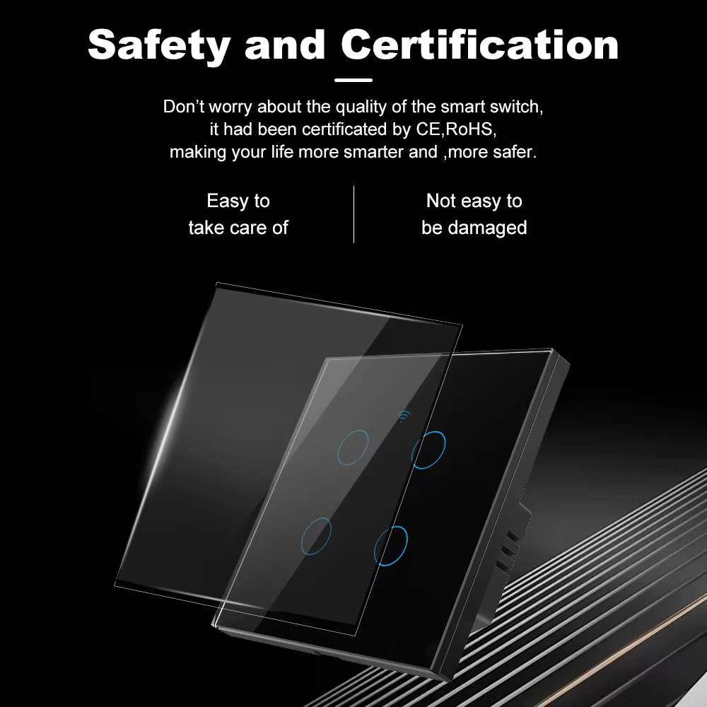 1 2 3 4 Gang WiFi RF 433mhz To - Smart Home Button recension och pris