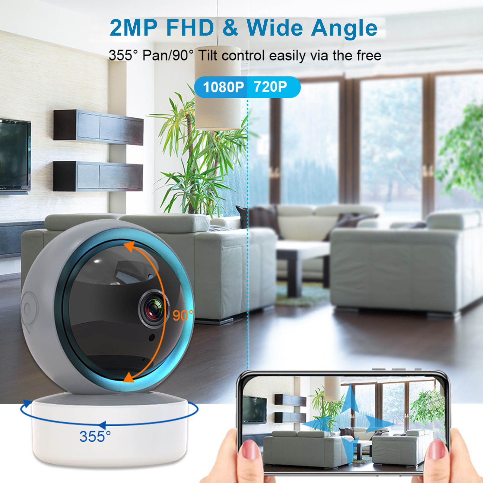 Pets Camera with 2 Way Interco - Smart Home Camera recension och pris