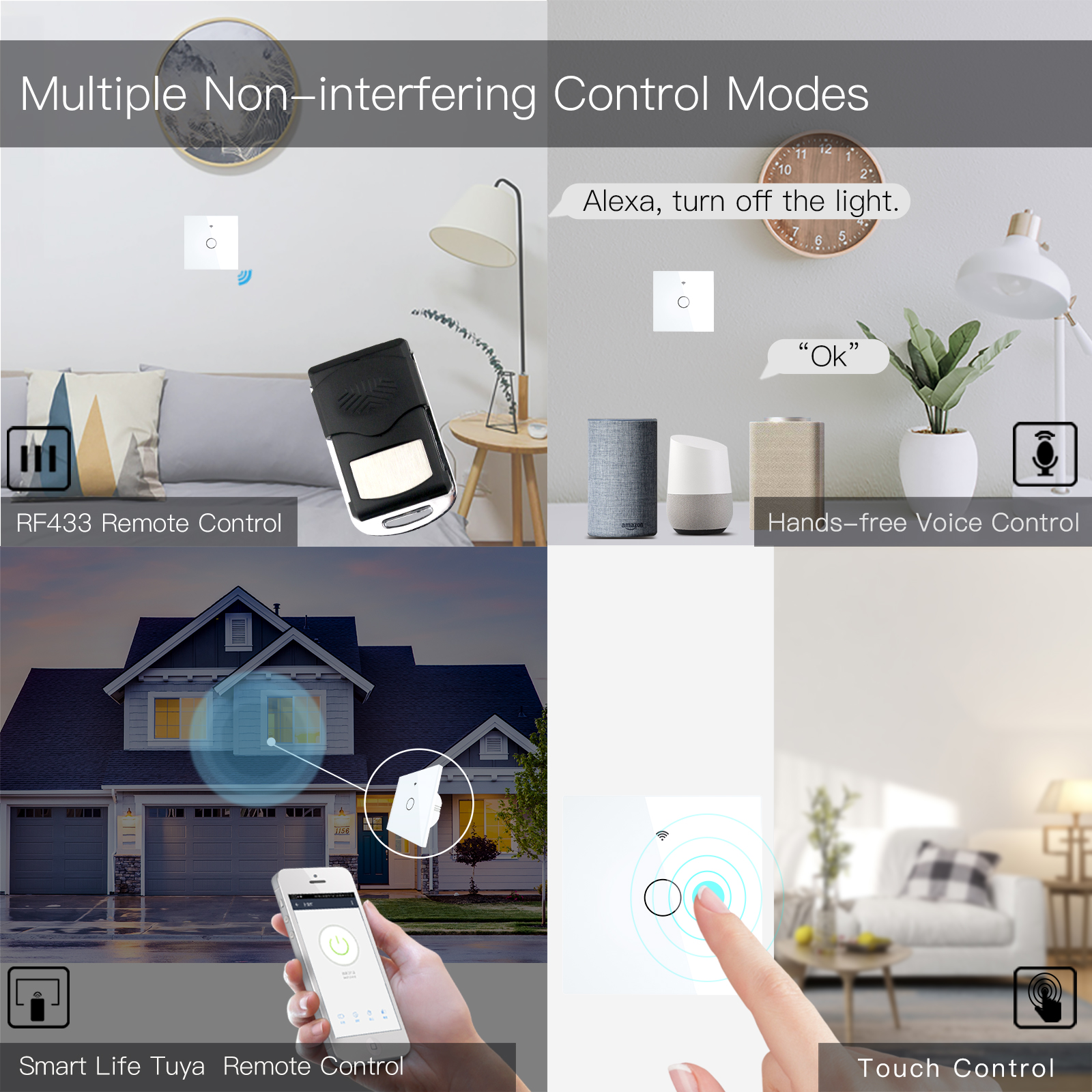 NEW WiFi Smart Light Switch RF - Smart Home Button recension och pris