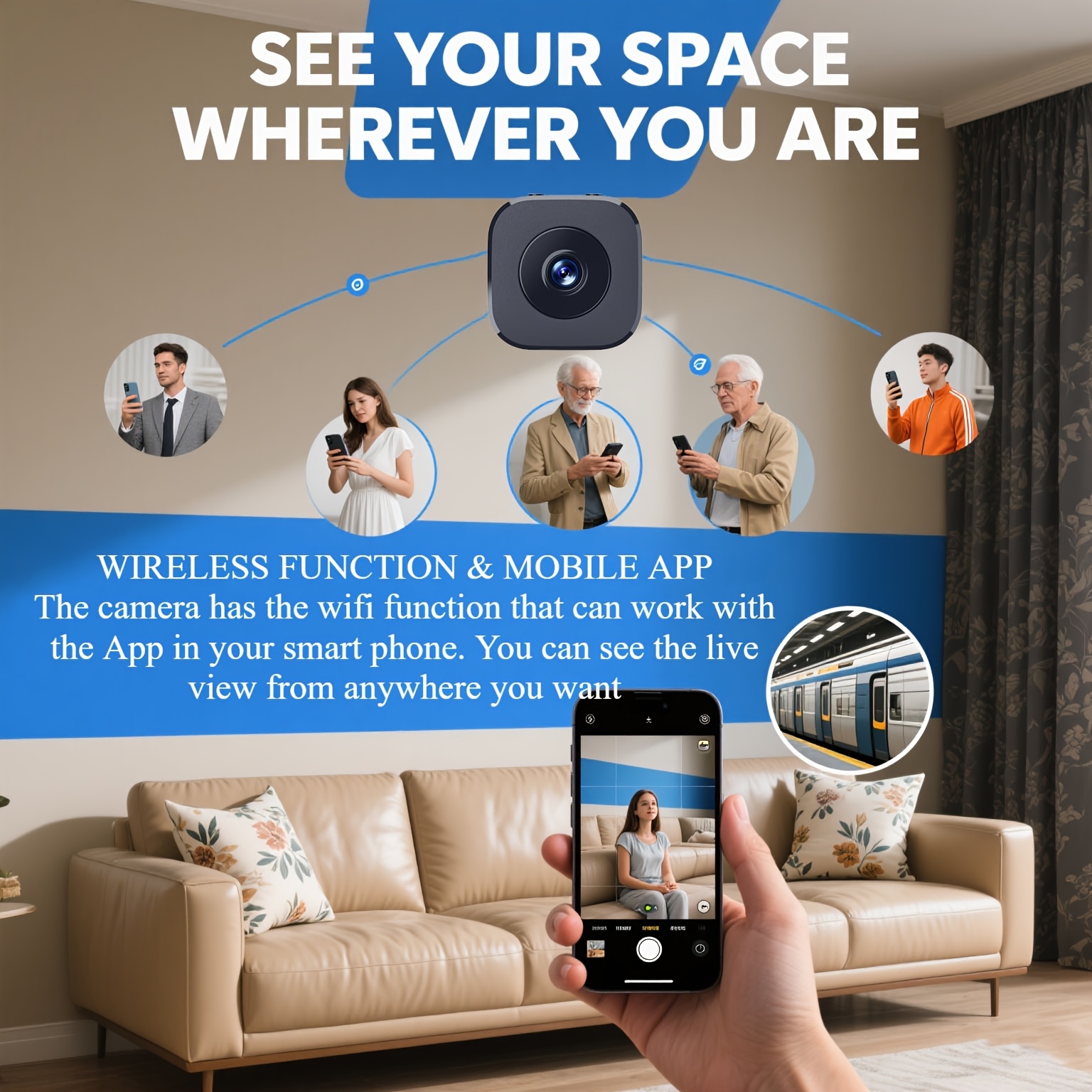 1080P HD Mini WiFi Camera Indo - Smart Home Camera recension och pris