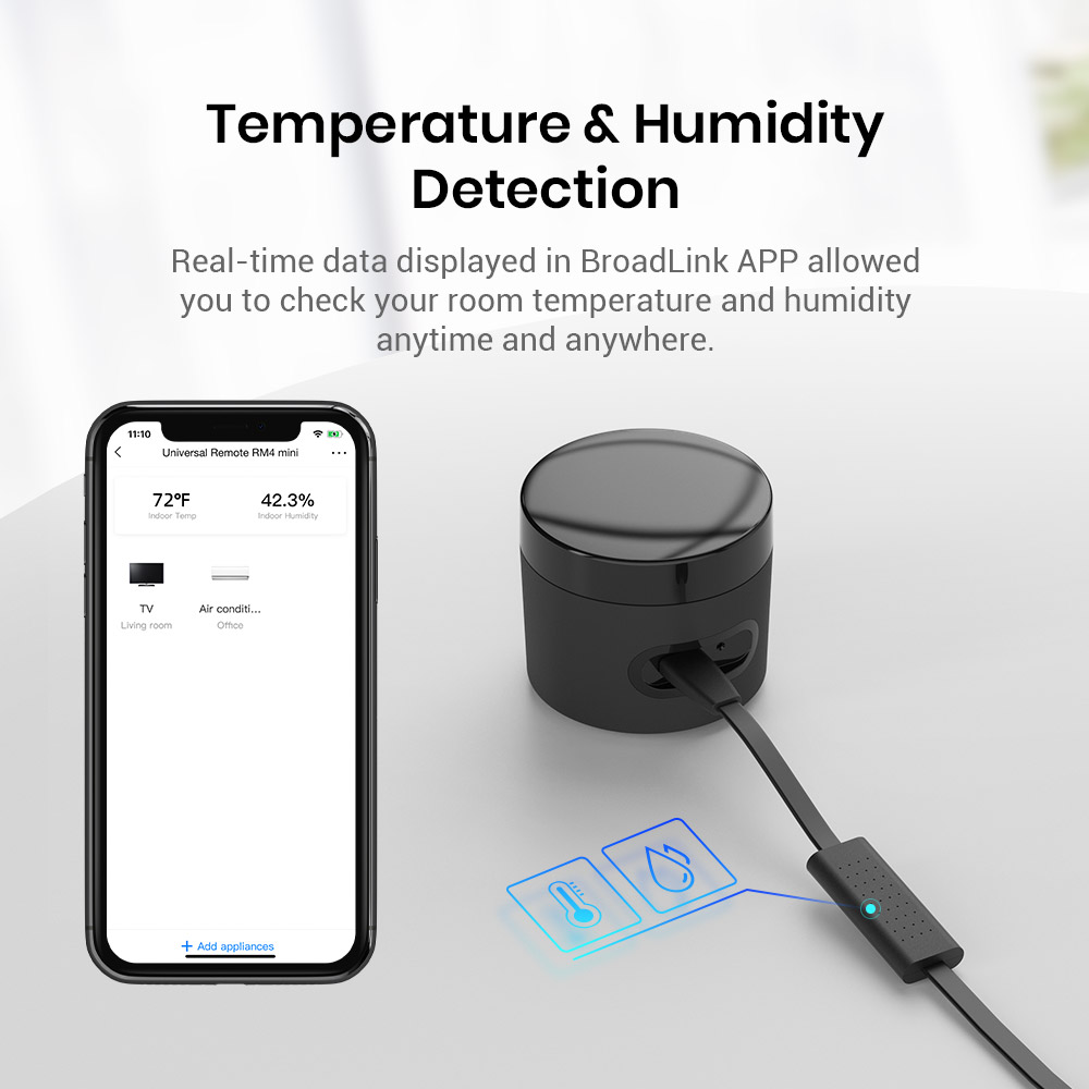 Broadlink RM4 mini  Temperatur - Smart Home Package recension och pris