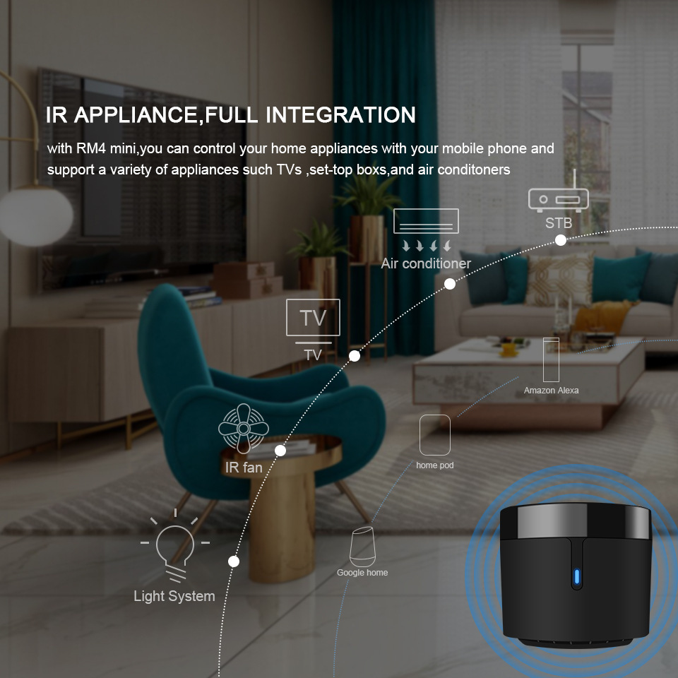 Broadlink RM4 mini  Temperatur - Smart Home Package recension och pris
