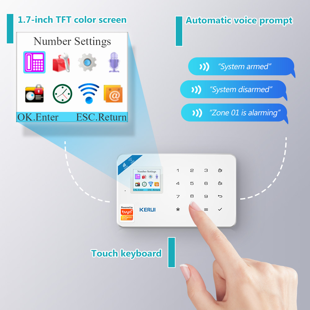 KERUI W181 Alarm System Secutr - Smart Home Cctv Camera recension och pris