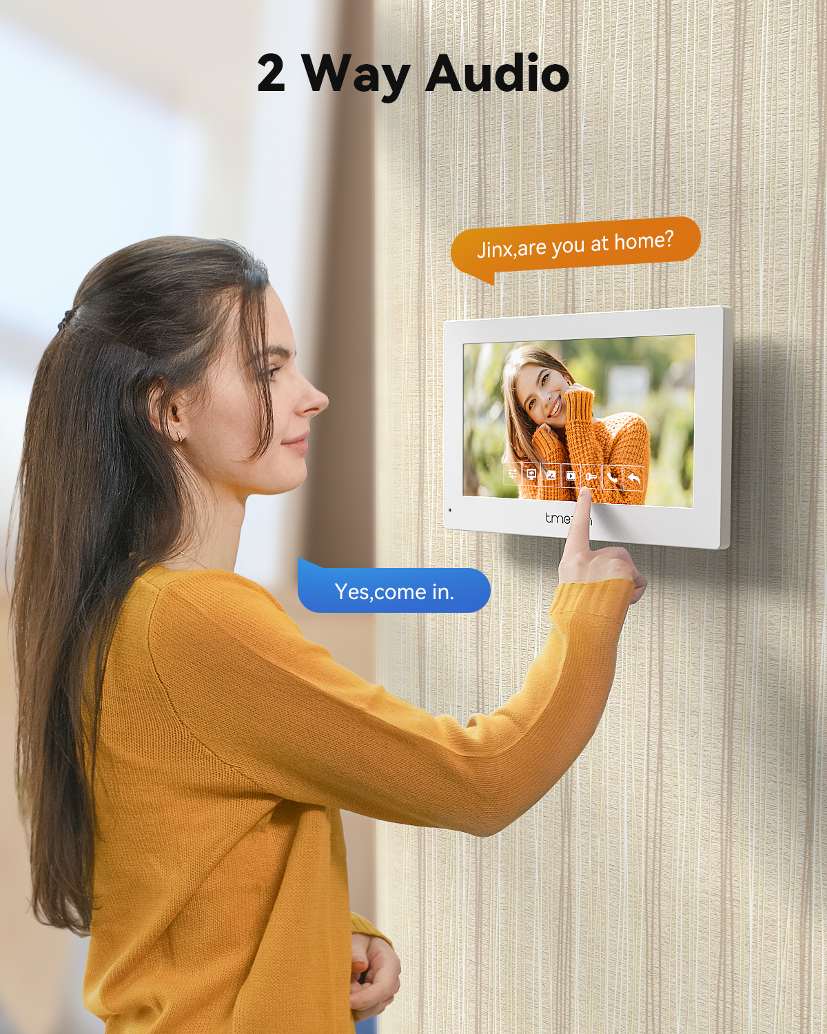 7 Inch Tuya APP 1080P wireless - Smart Home Video Doorphone Ezviz recension och pris