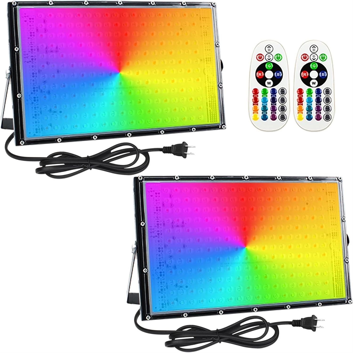 2 Pack 150W RGB Flood Light, S - Smart Home Package recension och pris