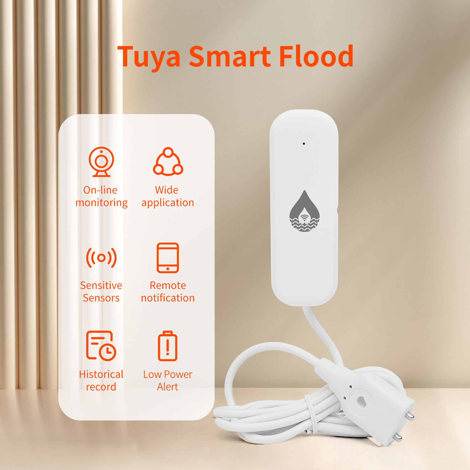 YFK Tuya WiFi Water Leakage Se - Wifi Water Sensor recension och pris