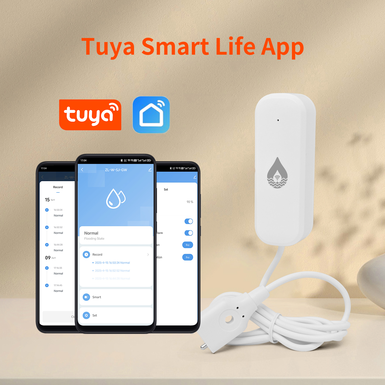 YFK Tuya WiFi Water Leakage Se - Wifi Water Sensor recension och pris