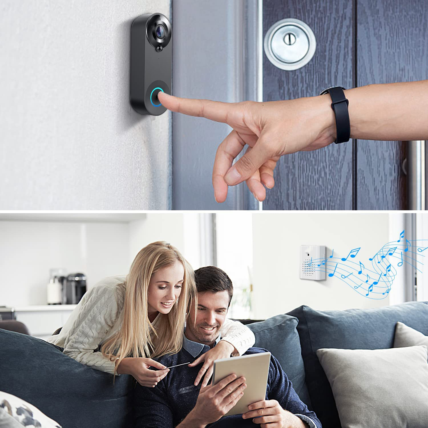 5G 2.4G WiFi Video Doorbell 10 - Smart Home Video Doorphone Ezviz recension och pris