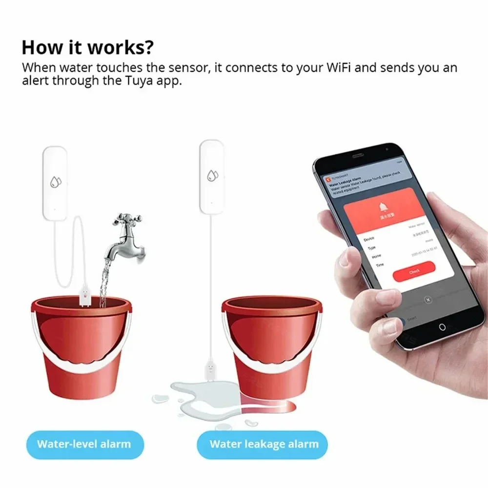 Tuya WiFi Water Sensor Leakage - Wifi Water Sensor recension och pris