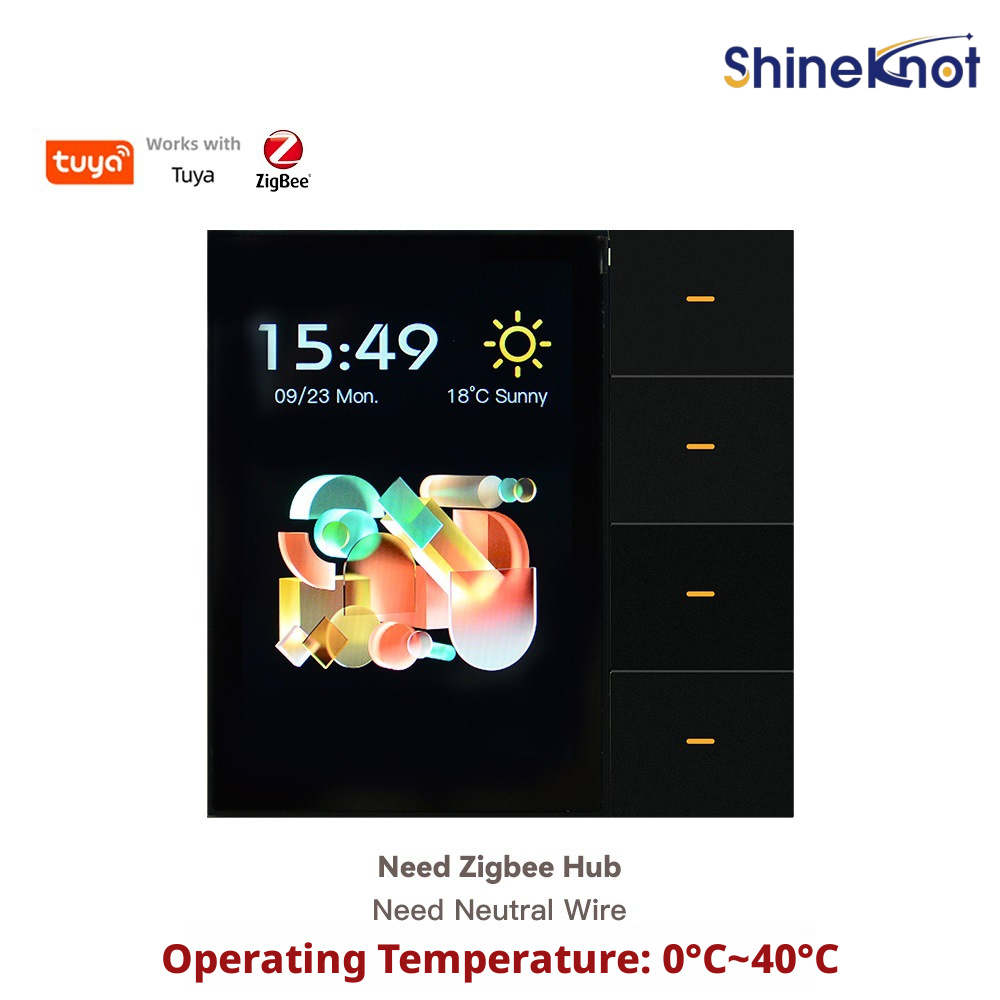 Shineknot tuya 3.5-Inch Screen - Smart Home Button recension och pris