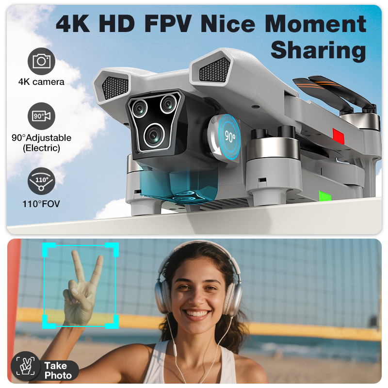 2026 Hot L017 Pro Drone Brushl - Smart Home Camera recension och pris