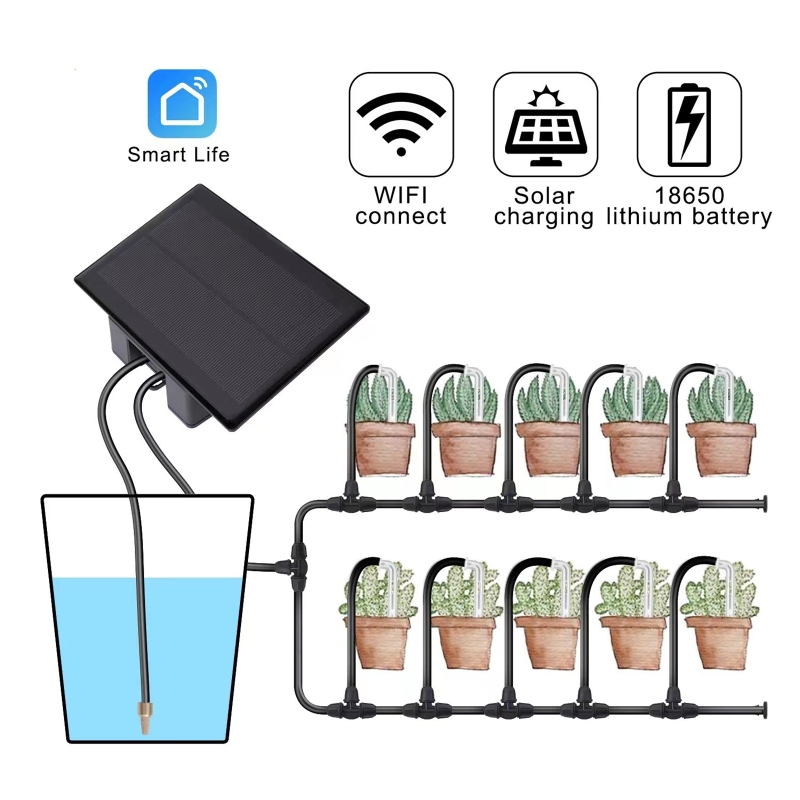 WIFI Solar Automatic Watering  - Smart Home Package recension och pris