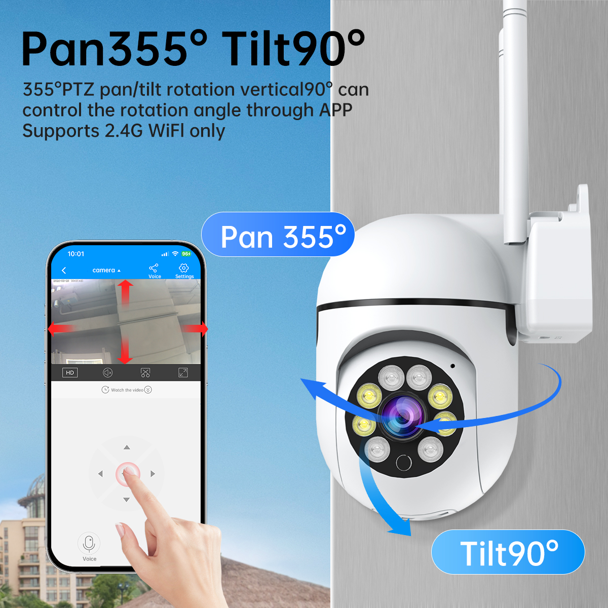 JOOAN 1296P PTZ IP Camera Smar - Smart Home Cctv Camera recension och pris