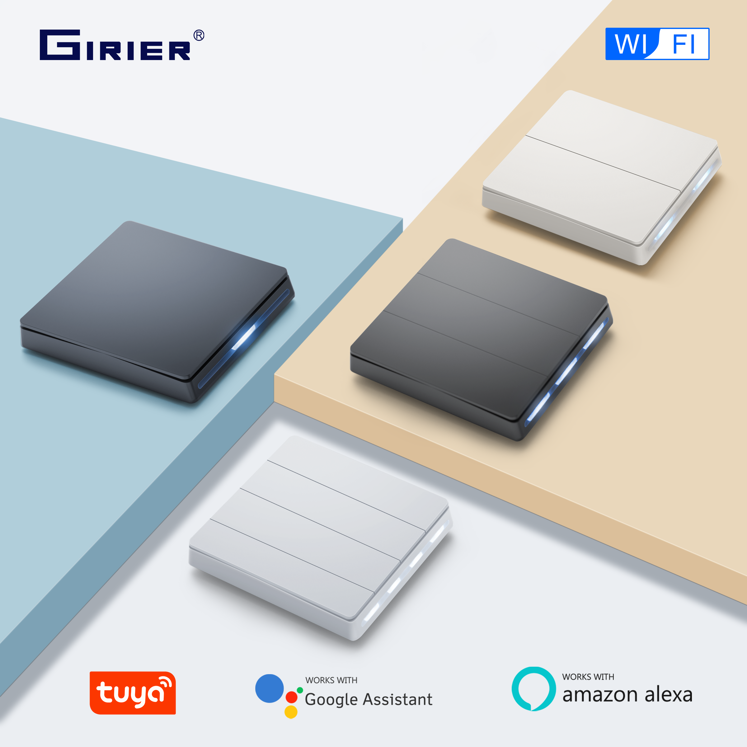 GIRIER Smart Light Switch WiFi - Smart Home Button recension och pris