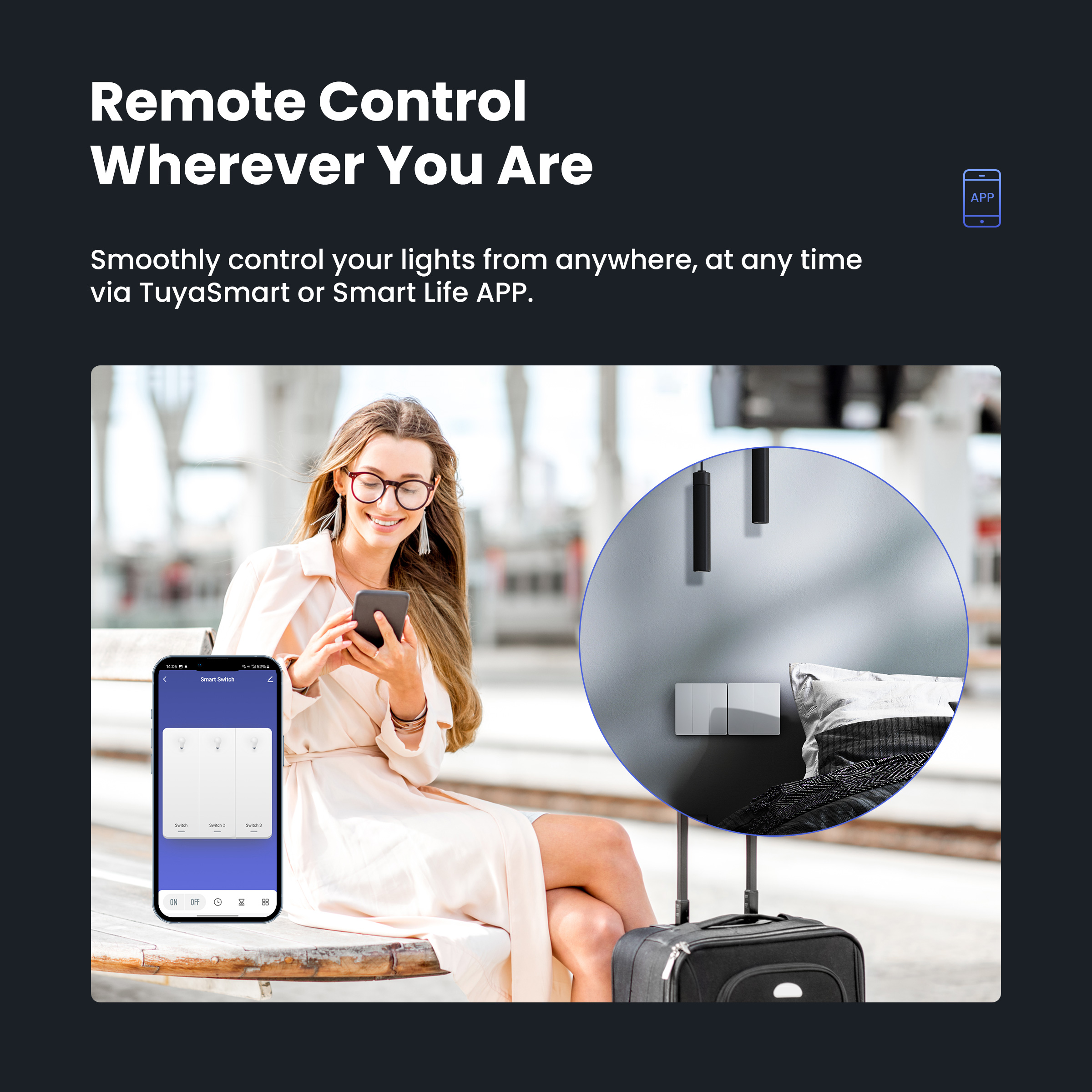 GIRIER Smart Light Switch WiFi - Smart Home Button recension och pris